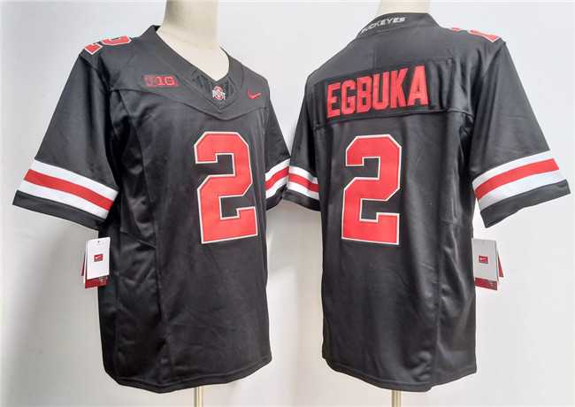 Men%27s Ohio State Buckeyes #2 Emeka Egbuka Black 2023 F.U.S.E. Limited Stitched Jersey->portland trailblazers->NBA Jersey
